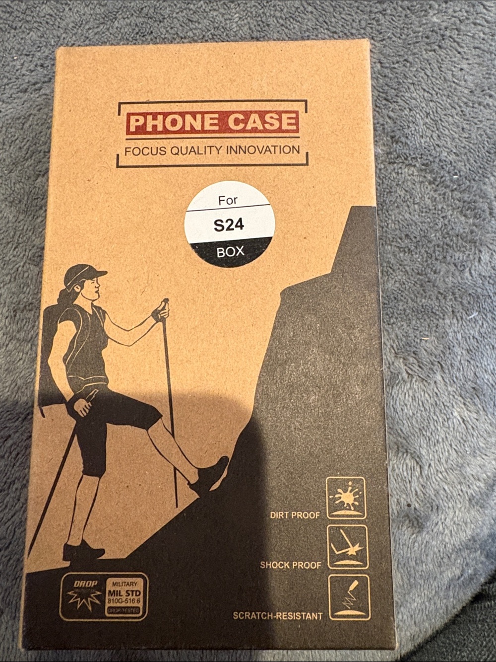 Phone Case for S24 Box - Black Protective Cover